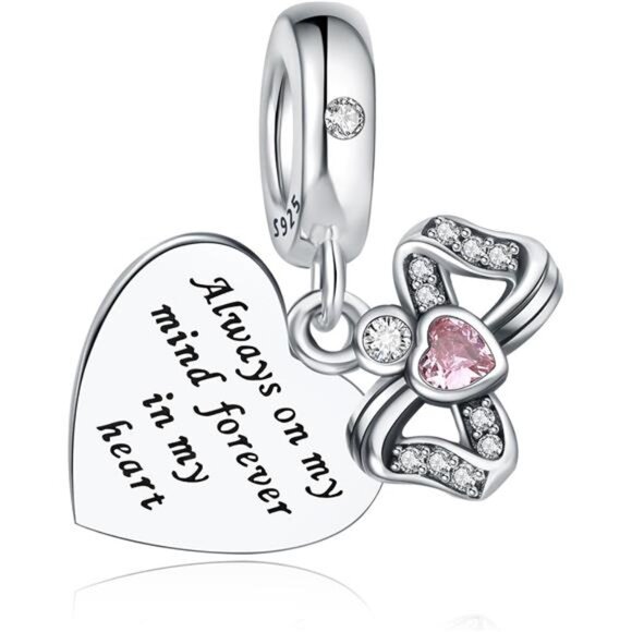 925 Sterling Silver Charms Fit Pandora Charms Bracelet God Has You In His Arms